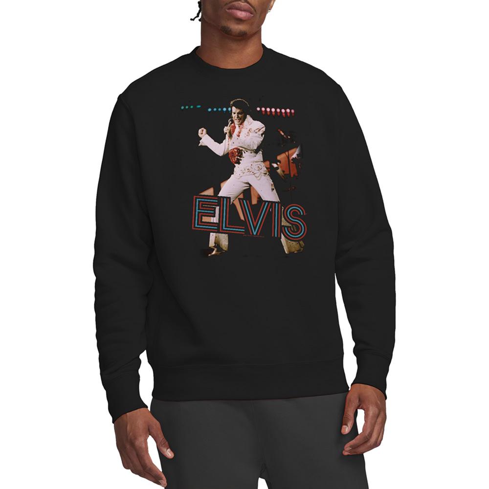 Elvis Presley Unisex Adult Hit The Lights Sweatshirt