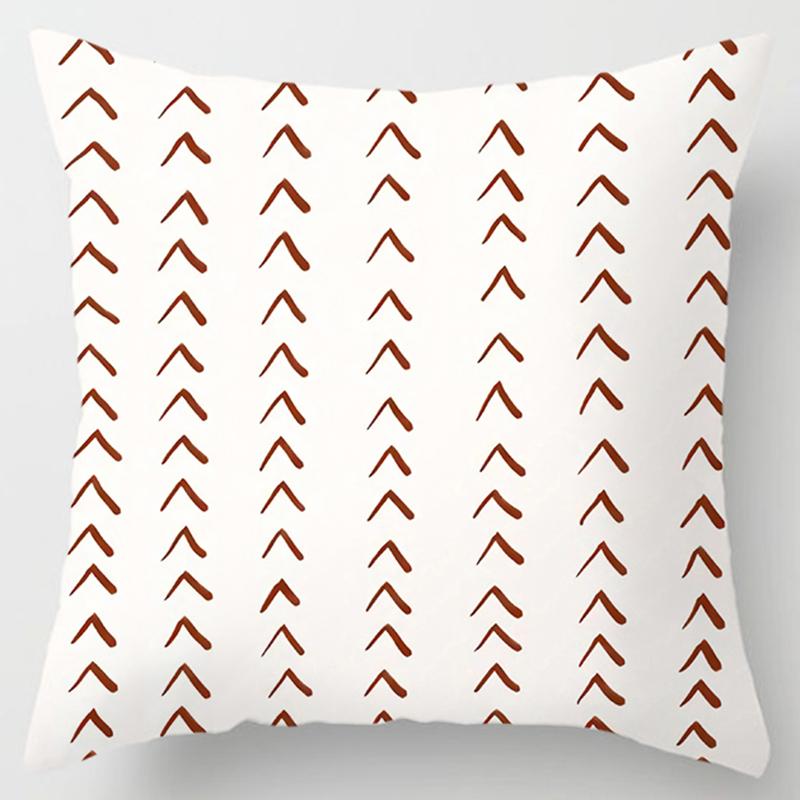 Square Pillow Geometric Print Pattern Cushion Cover Home Living Room Sofa Car Decoration Throw