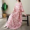 Elegant Slimming Long Dress for Women - Luxurious Printed Design for All Seasons