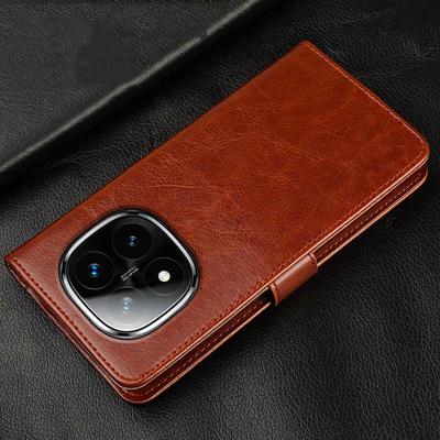 Book Case For Xiaomi Redmi Note 14 Pro Plus 13 Redmi A5 A3 14C 12C 10C 13C Poco X7 Pro X5 6X M7 M6 Flower Leather Wallet Flip Cover Card Slots Women