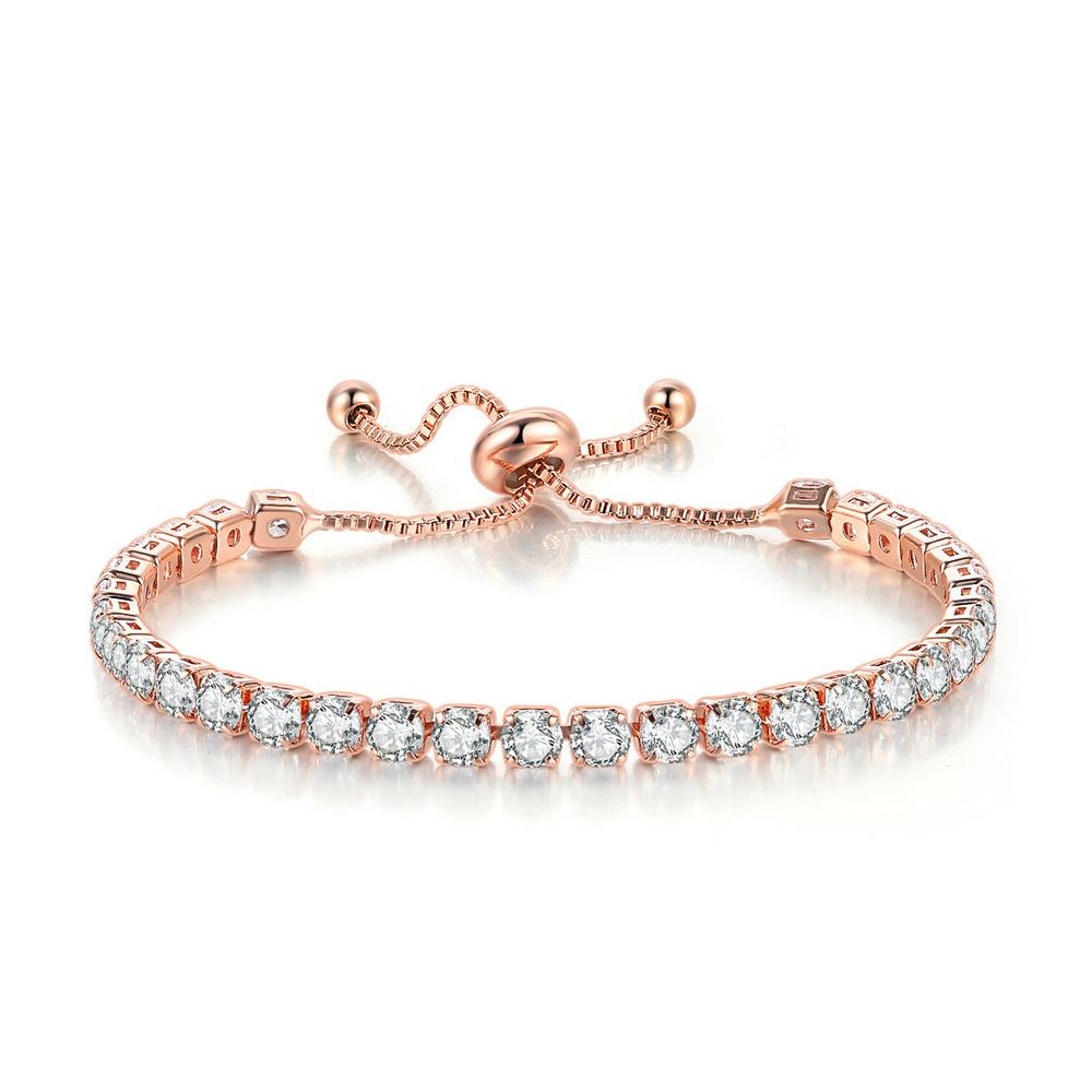 Adjustable Colorful Birthstone Tennis Bracelet for Women Multicolor CZ Crystal Wedding Birthday Gift Hand Jewelry