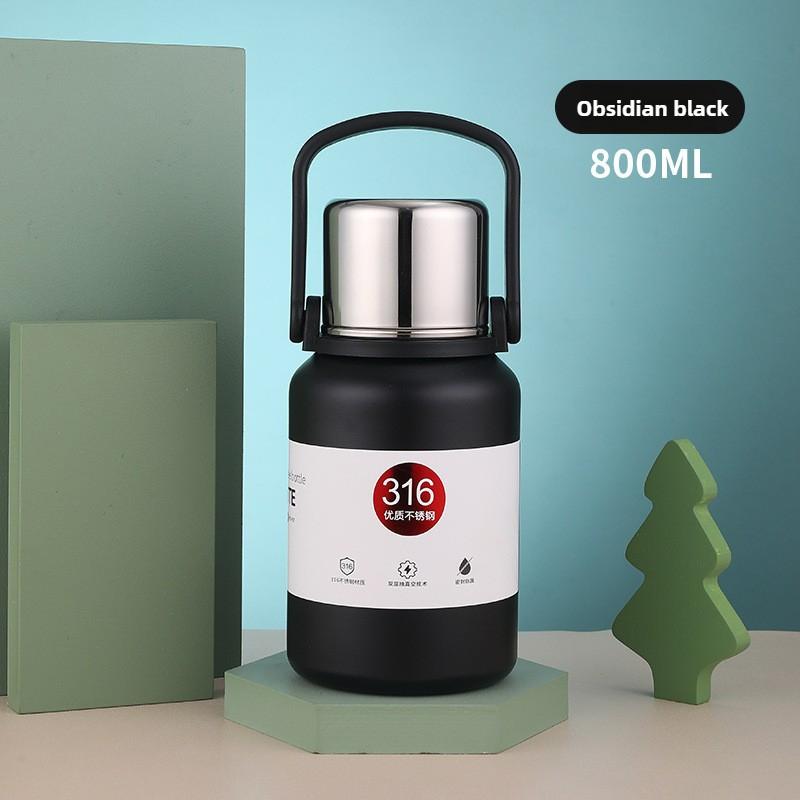 316 Stainless Steel Thermos Cup, High Value, Large Capacity Thermal Insulation Pot, Portable, Outdoor Men and Women Water Cup