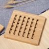 Home Kitchen Heat Resistant Bamboo Non-Slip Pan Stand Insulation Mat Dishes Holder Pot Trivet