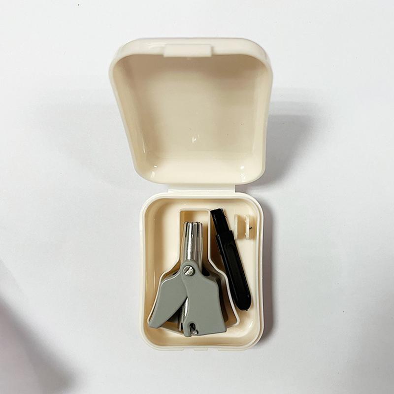 Mute Nose Hair Trimmer Stainless Steel Manual Trimmer Suitable For Nose Hair Razor Washable Portable Nose Hair Trimmer