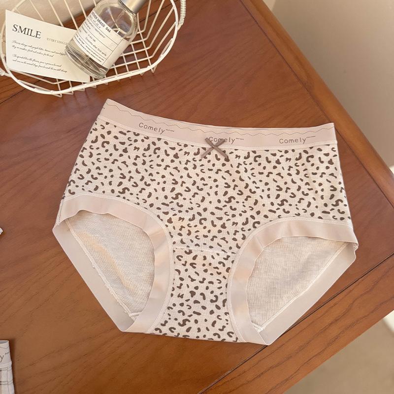 Ladies Summer Pure To Pure Cotton 7A Antibacterial Extension Crotch No Scar Middle Waist Triangle Briefs