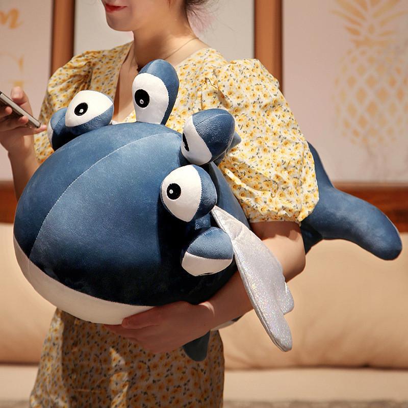 Six Spoof Eyes Flying Fish Plush Toy Cartoon Home Decoration Photo Doll Props