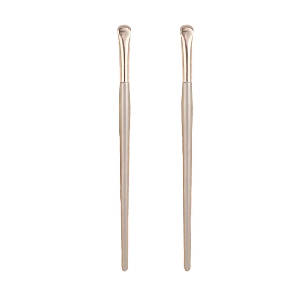 

Crescent Eyeliner Crouching Silkworm Brush Eyes Down To Detail Eyebrow Brush Eye Shadow Flat Ultra-thin Blade Eyelid Makeup Brush 2pcs перлинний