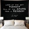 Bandera de Lil Peep 'Look at the Sky Tonight' 2x3 pies 3x5 pies para Decoración Interior del Hogar Dormitorio Universitario Habitación Sala de Estar