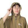 Waterproof and Breathable Poncho 5033751 JP TARP XFM PONCHO High Performance Rain Gear Olive ONESIZE [Jack Wolfskin] Men's (TEXAPORE CORE Windproof)