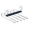 5 In 1 Magic Trouser Rack Hangers Telescopic Stainless Steel Folding Pant Rack Tie Hanger Shelves Bedroom Closet Organizer