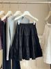 Women's Spring/Summer Lace Ruffle Patchwork A-Line Skirt: High-Waisted, Slimming, Versatile, Age-Reducing, Gentle, and Sweet.