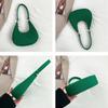 Einfarbige Stoff-Schultertasche Mit Aufdruck Filz-Handtasche Einfache Halbmond-Achseltasche Damen