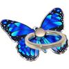 Cell Phone Ring Holder, Butterfly Phone Ring Grip Stand 360°Rotation Finger Ring Kickstand Compatible with iPhone,All Android Smartphone (Blue)