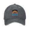 Vintage Khruangbin Soundscape Psychedelic Baseball Caps Unisex Women Distressed Denim Sun Hats Rock Band Outdoor Summer Adjustable