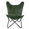 Handmade Vintage Buffalo Leather Butterfly Chair Lounge Relax Chair Home Décor