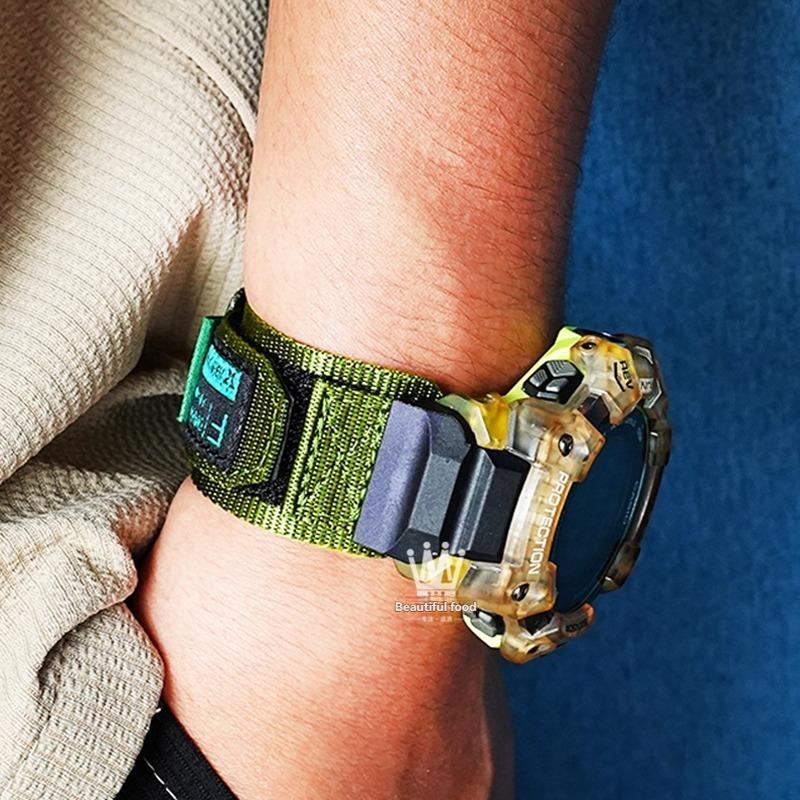 Für Casio G-SHOCK Serie 3475 GBD-H1000 Serie modifiziertes Sport-Bergsteiger-Nylon-Canvas-Armband Herren-Uhrenarmband Zubehör