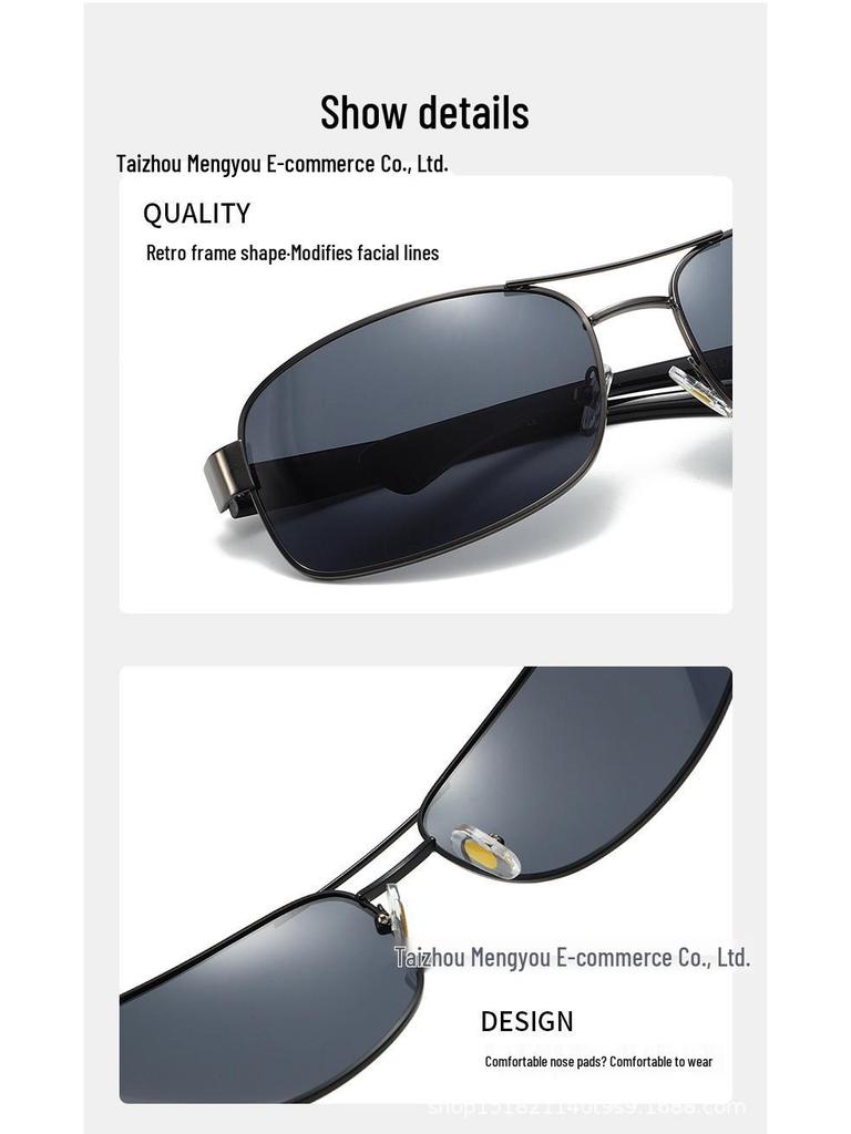 Men's High-End Aviator Sunglasses - European & American Style, Large Frame (RB3379)
