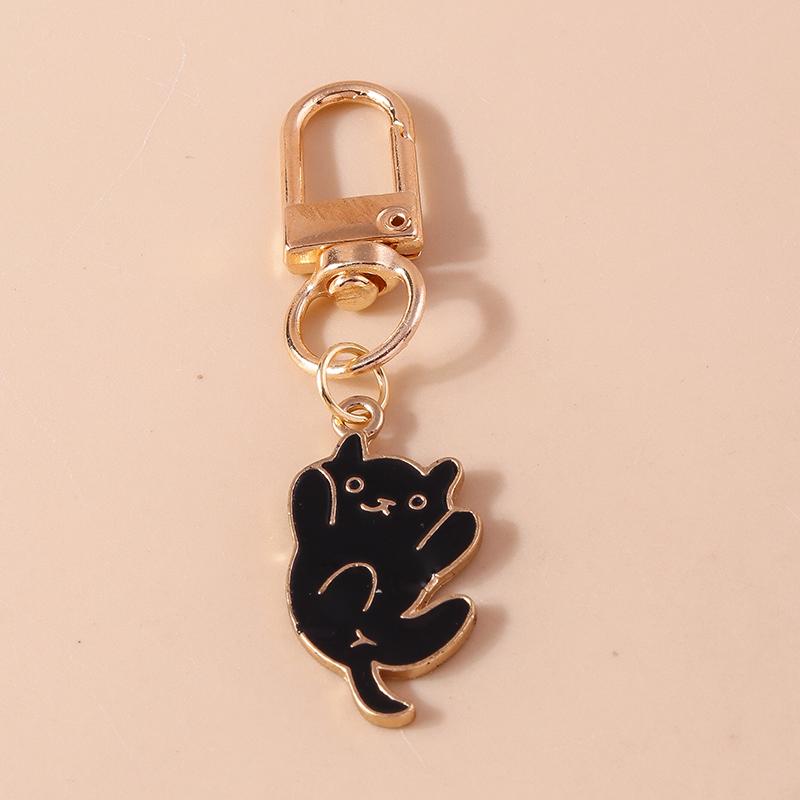 Aihua Cute Enamel Puppy Cats Keychain for Women Girls BFF Bestfriends Handbag Pendant Birthday Jewelry Gifts