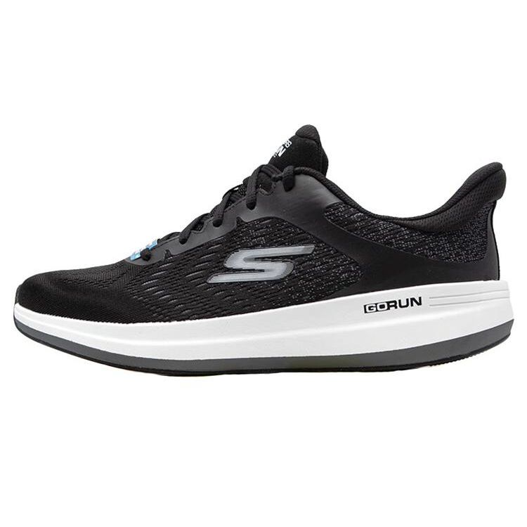 Skechers Go Run Pulse 2.0 Удобная Ткань Амортизирующая Дышащая Легкие Низкие Беговые Кроссовки Мужские кроссовки Черный 220541-BKW 43.5