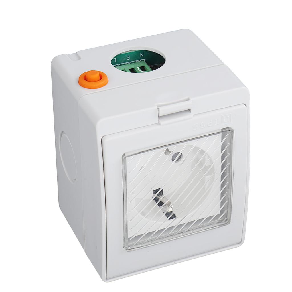 WLAN Smart Steckdose PC ABS IP55 Wasserdicht APP Fernbedienung Steckdose für Badezimmer Außenbereich