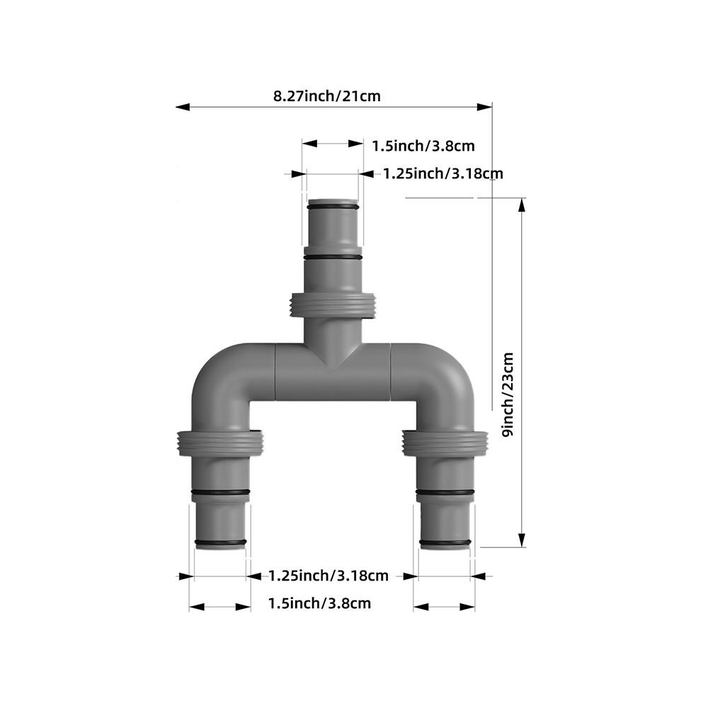 

Сменный соединитель шланга для плавательных бассейнов с резиновым уплотнительным кольцом, сменный патрубок для бассейна Style 3