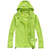 Female Clothing Women's Solid Colored Hooded Long Sleeved Jacket Wind Breaker Sun Protection Jacket Outdoor Sports Jacket