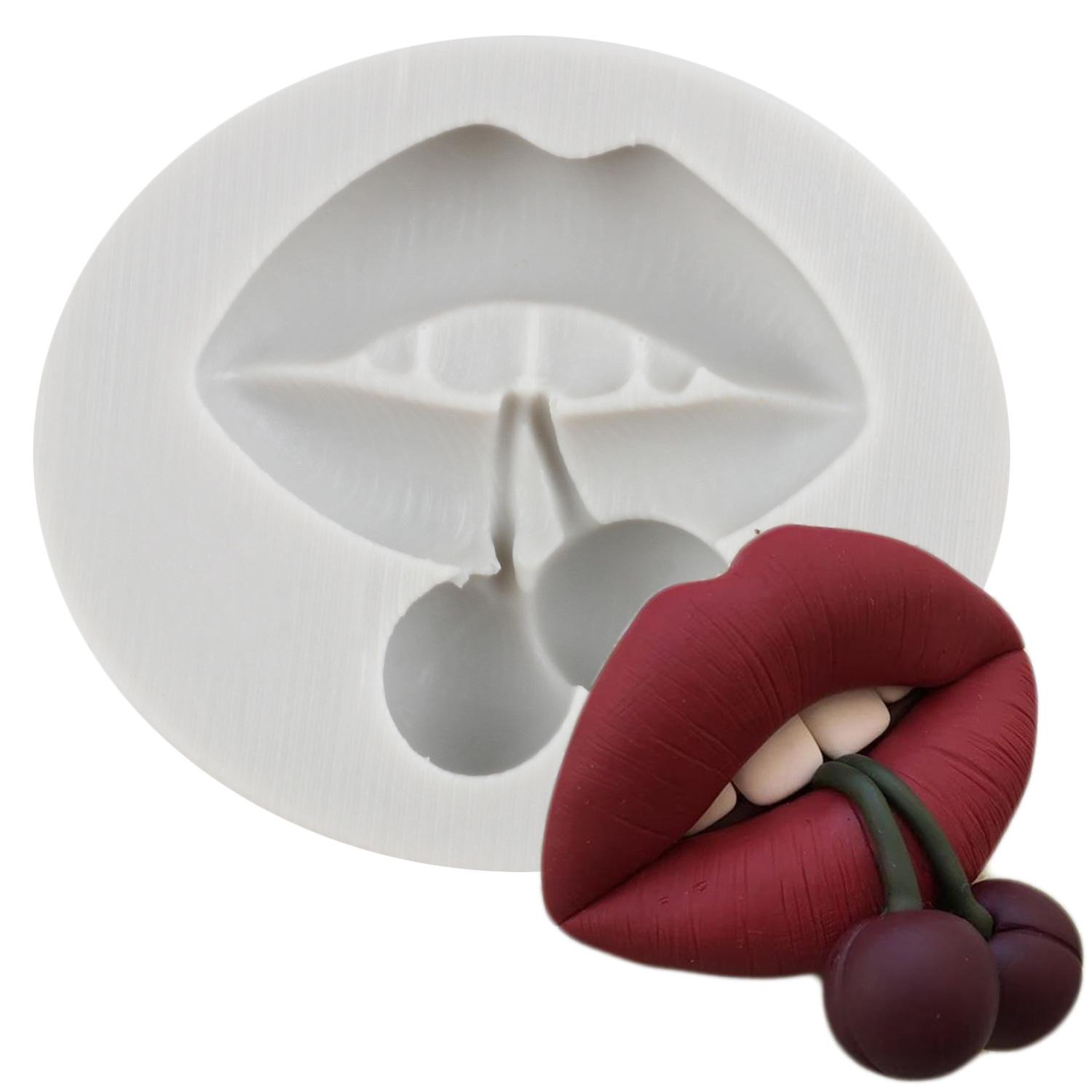 

Силиконовая форма для губ, красная малина, вишня, пуля, формы для помадки на день Святого Валентина, форма для конфет, шоколада, инструменты для украшения торта из смолы красный