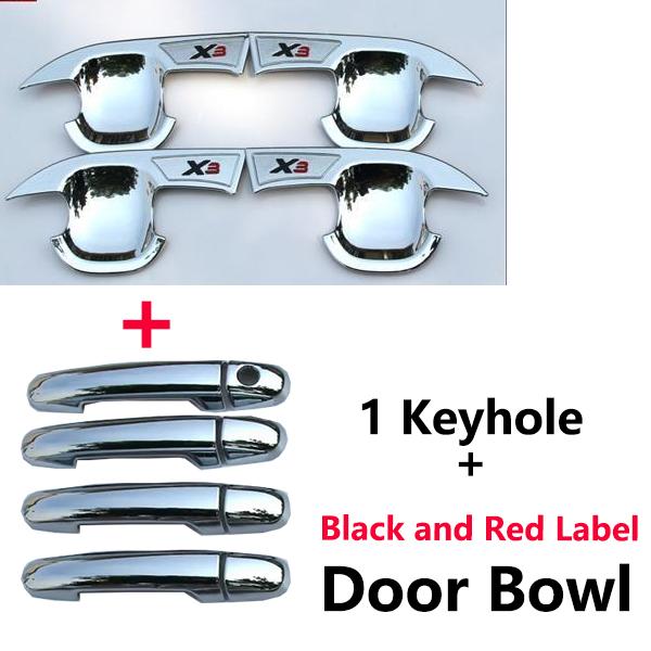For Geely Yuanjing X3 Accessories GX3 Pro 2024 2017~2025 Covers Chrome Door Handle Anti-Scratch Damage Stickers Car Accessories