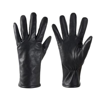 Hengyuanxiang Women's Genuine Leather Warm Gloves