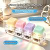 Mechanical Keyboard LED Light-Up Fidget Toy 2026 Creative Keychain Pendant for Adult Stress Relief Bag Accessory