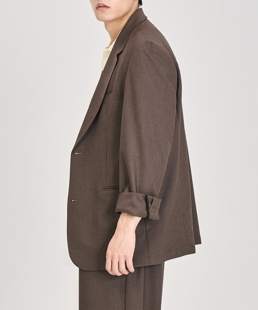 Prairie Airflow Loose Fit Blazer (Brown)