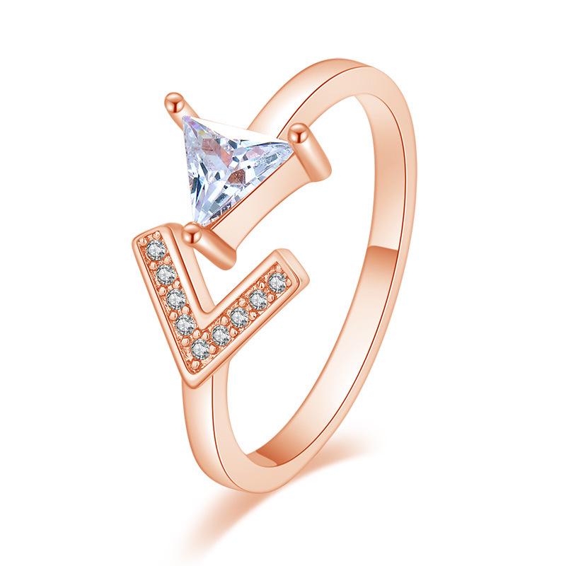 2022 Korean Fashion Women's Diamond Flash Open Ring - Stylish Hollow Design