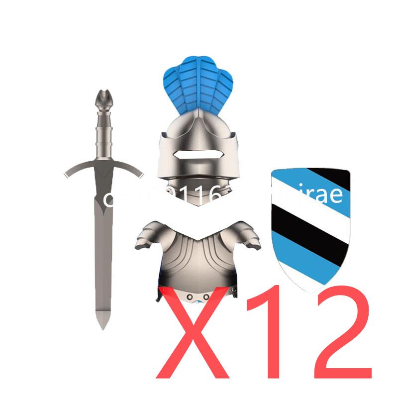 Kompatybilne MOC Średniowieczne Klocki Budowlane Postacie Żołnierze Smoczy Rycerze Czarny Lew Orzeł Zabawka Prezent Klocki Rolnik Żołnierz X048