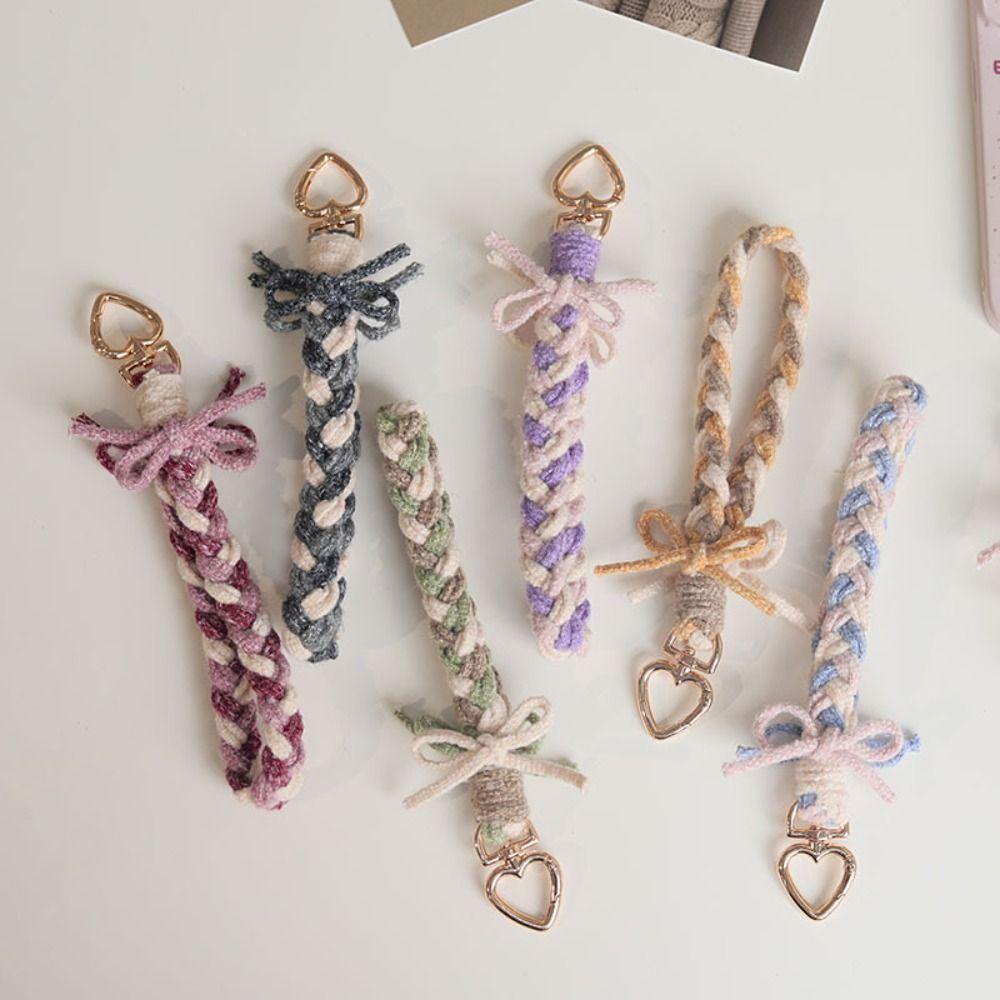 Handmade Phone Lanyard Weaving Crossbody Bag Strap Cute Phone Wrist Strap