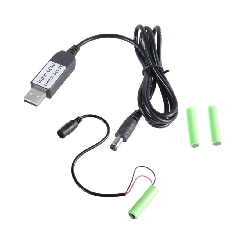 

Battery Power Cable USB 5V2A to 4.5V LR03 Replace 3x1.5V for Electronic Toy Remotes Thermometers Battery Eliminators 1