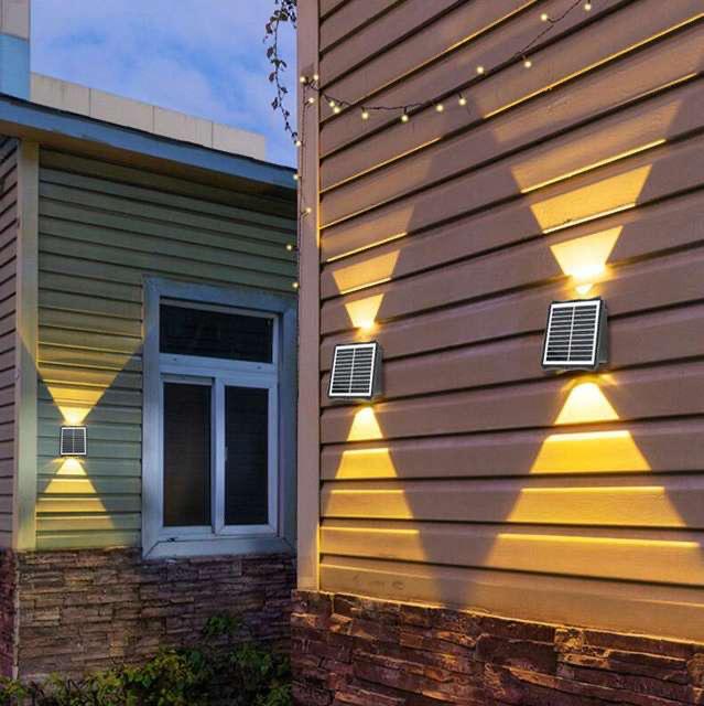 Waterproof Solar Wall Washer Light for Outdoor Courtyard and Garden Decoration