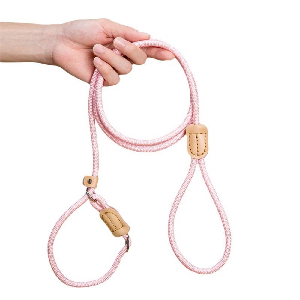

Explosion-proof Dog Walking Rope Adjustable Puppy Training Rope Dog Leash for Medium Large Dogs 8MM розовый