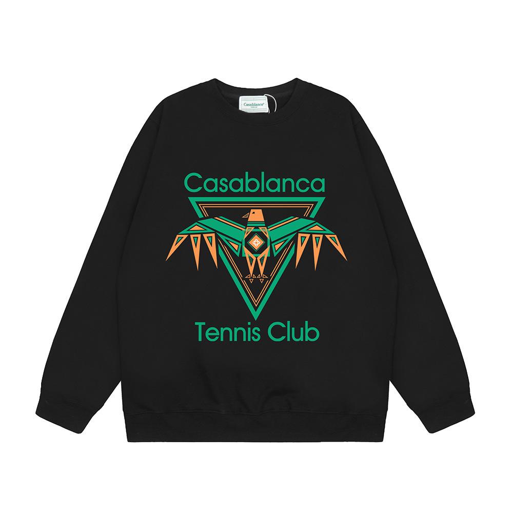 Grenzüberschreitende trendige Marke Casablanca Casablanca Buchstabe gemaltes Print 380g Herren- und Damen- Rundhals-Pullover