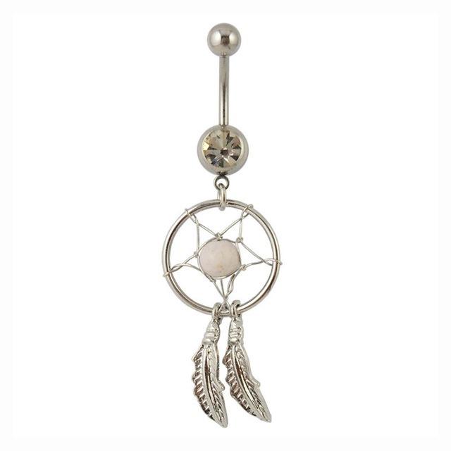 Trendy Belly Button Rings Dream Catcher Piercing Navel Fashion Women Helix Piercing Umbigo Ombligo Se