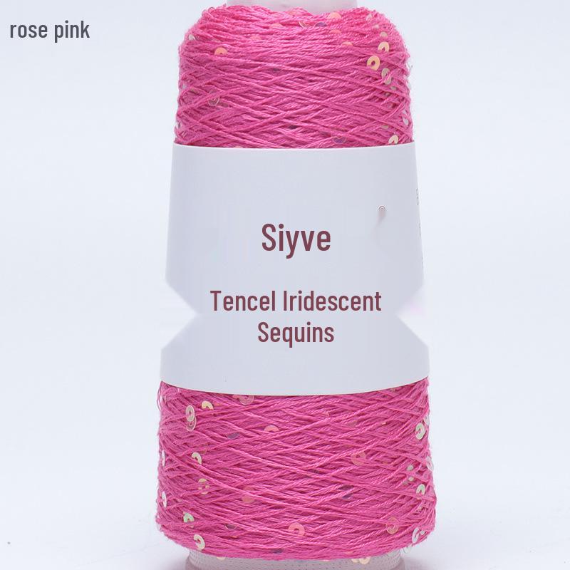 Si Yue Tencel Iridescent Sequin Yarn - Hand-Knitted Fashion Dazzling Yarn