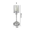 Detachable Metal Glass Candle Holders Transparent Luxury European Style Candlestick Anti-slip Table Ornaments