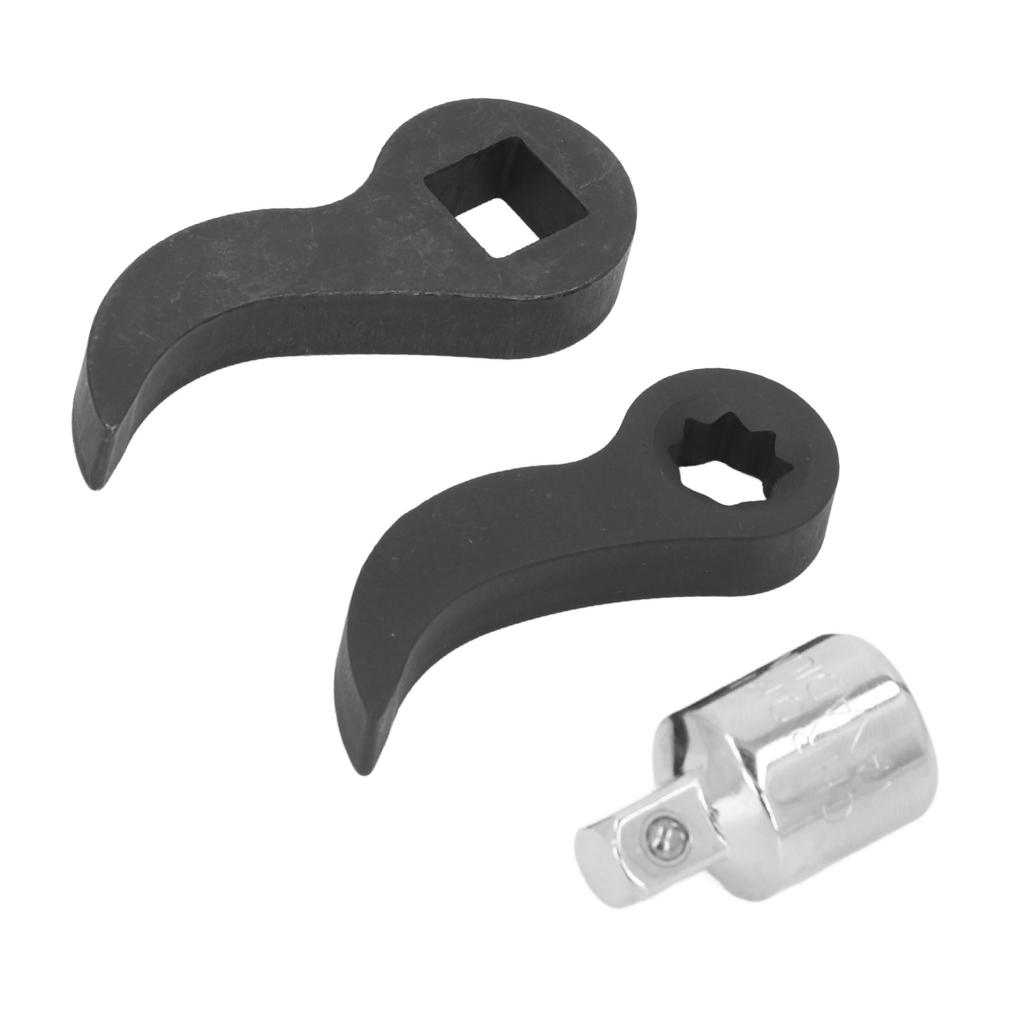 2PCS Pry Bar Adaptor Heads 3/8 Star and 1/2 Square Half Shaft Removal Tools Crowbar Attachment for P