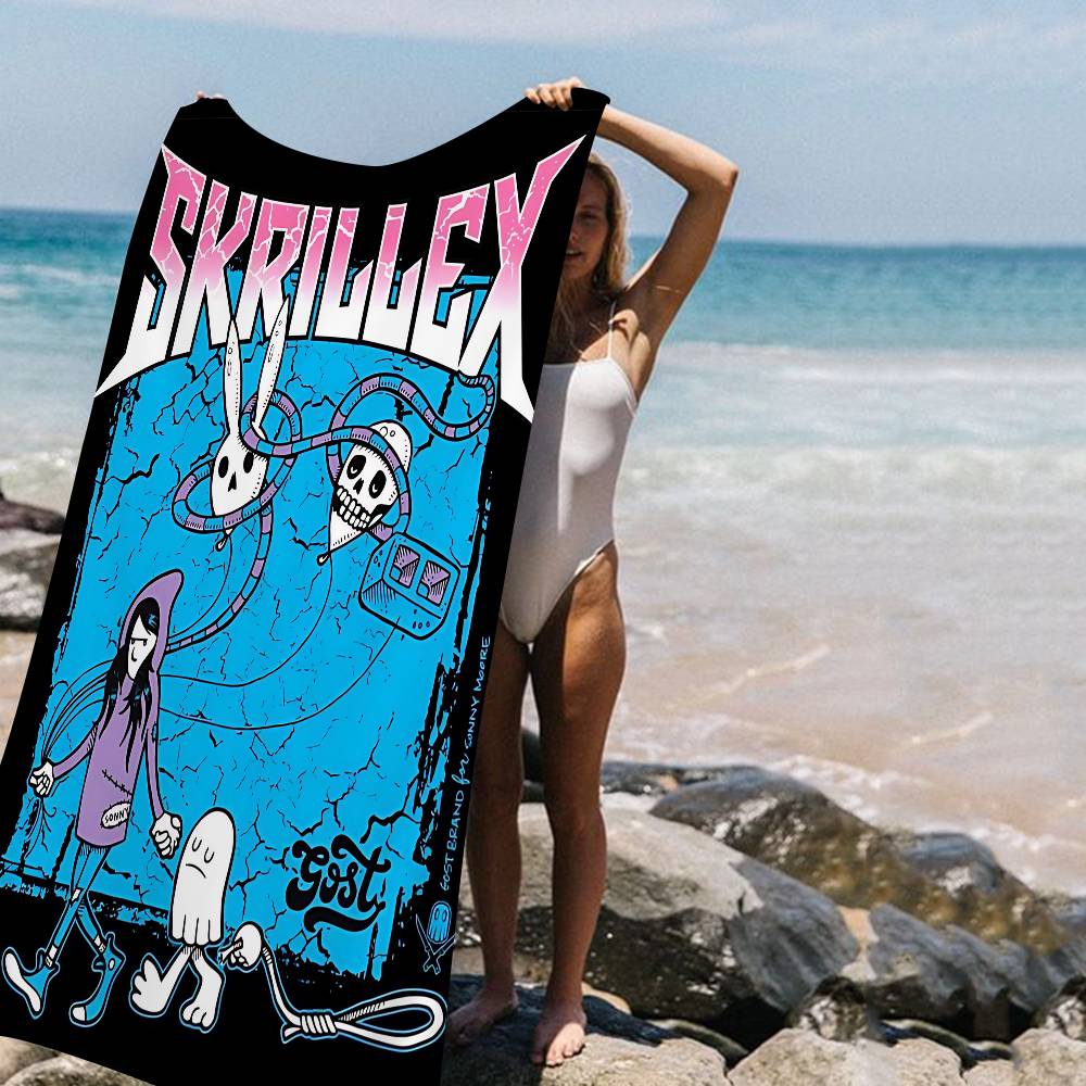 Singer Skrillex Microfiber Printed Beach Towel Mountain Climbing Yoga Beach Swimming Running Absorbent Soft Towel