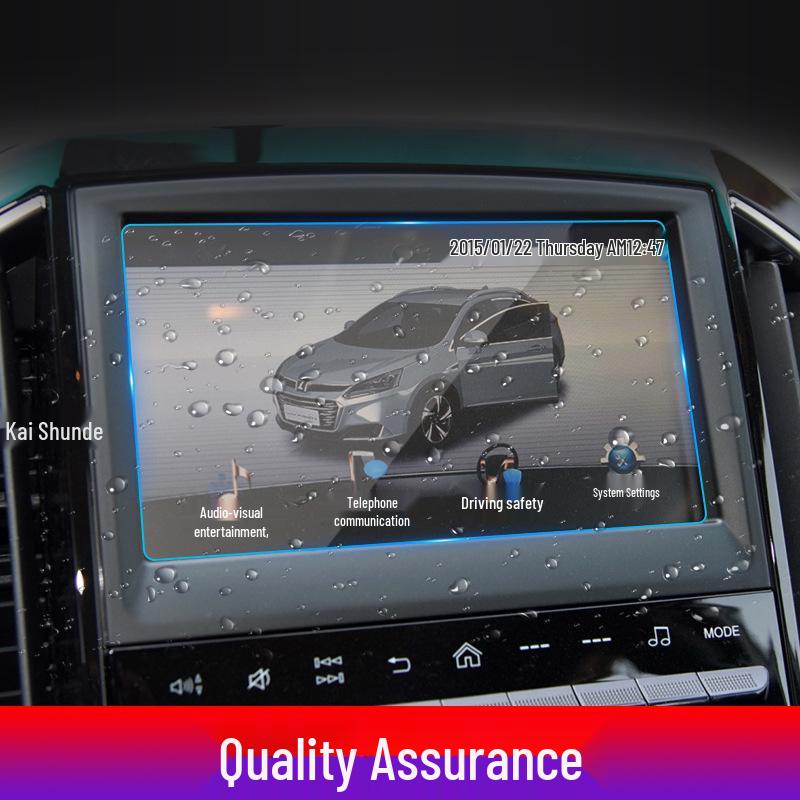 Protective Tempered Glass Screen Protector for 2019 Luxgen U6 Navigation System