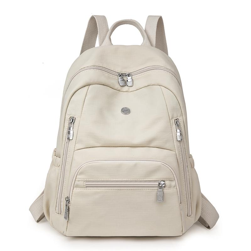 Women's Solid Color Backpack Travel Backpack Student Schoolbag