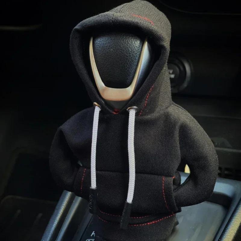 NEW 1/3/5pc Gear Shift Mini Hoodie Cover Shift Cover Gear Handle Decoration Fits Manual Automatic Car Shift Lever Interior Decor