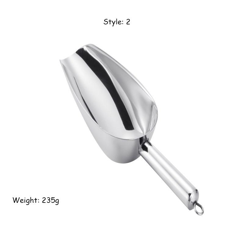 

1 шт., ложка для кубиков льда из нержавеющей стали, ложка для кухни, ложка для конфетной муки, ложка для барной вечеринки, кухонные аксессуары 2