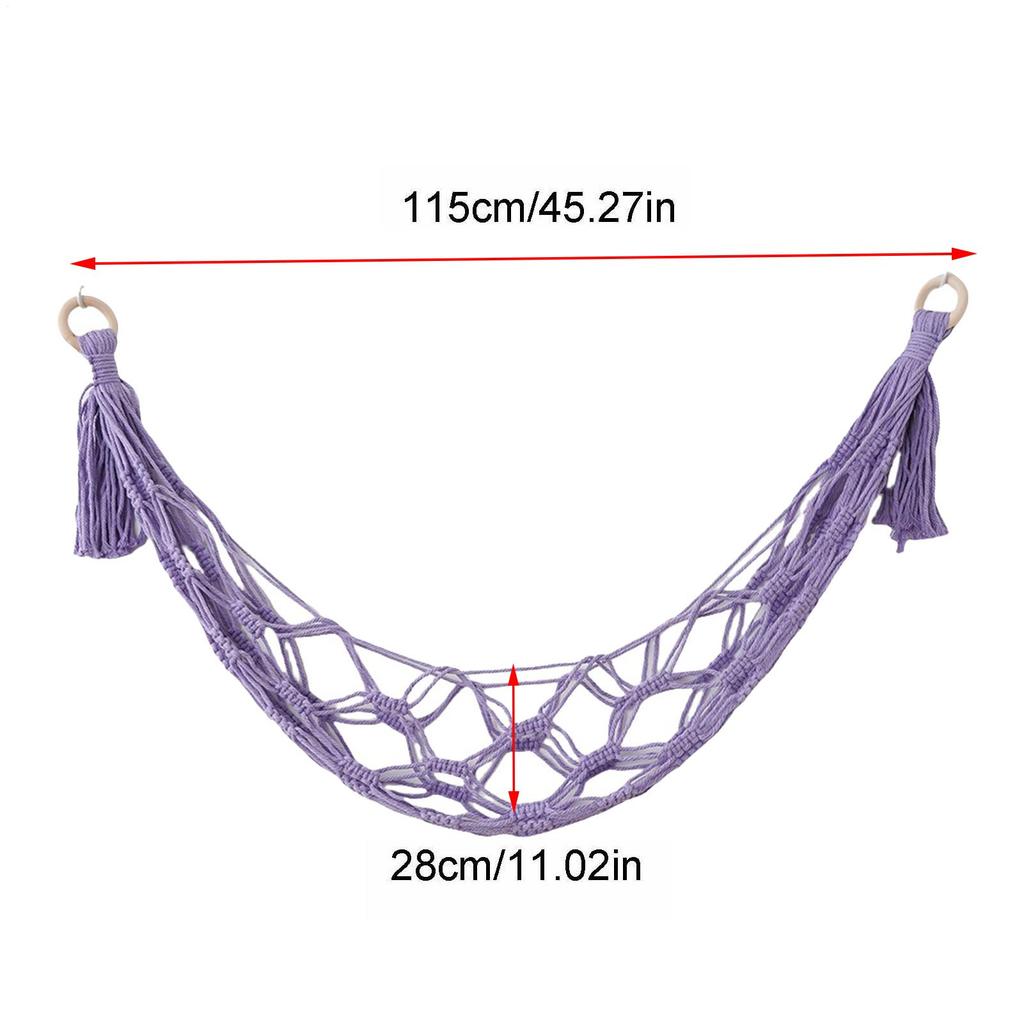 Stuffed Animal Hammock Plush Hammock Wall-Mounted Corner Holder Organizer Storage for Playroom Nursery Dorm Bedroom Decor