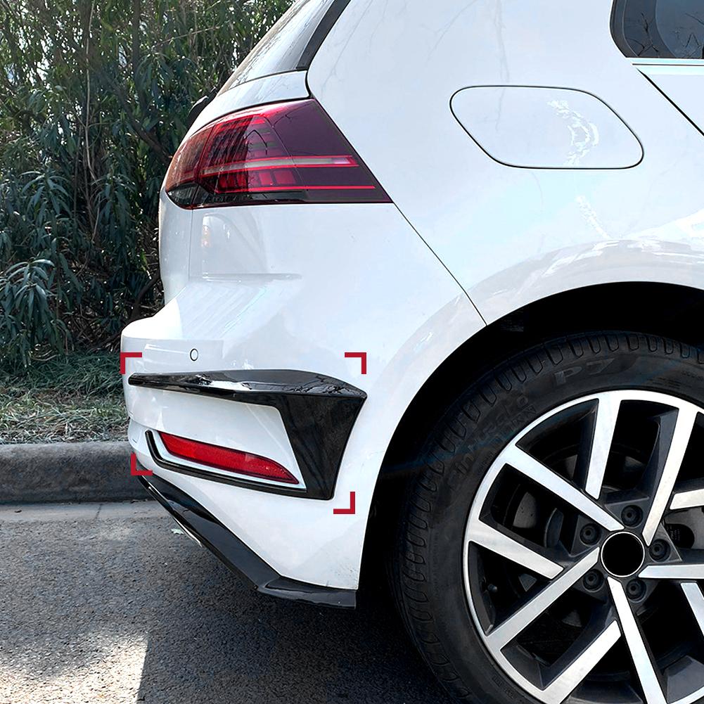 1 Pereche Difuzor Splitter Bară Spate Auto Canard Spoiler Lampă Spate Ornament Lampă Frână pentru VW Golf 7 7.5 MK7 MK7.5 GTI R GTD R400 2012-2020
