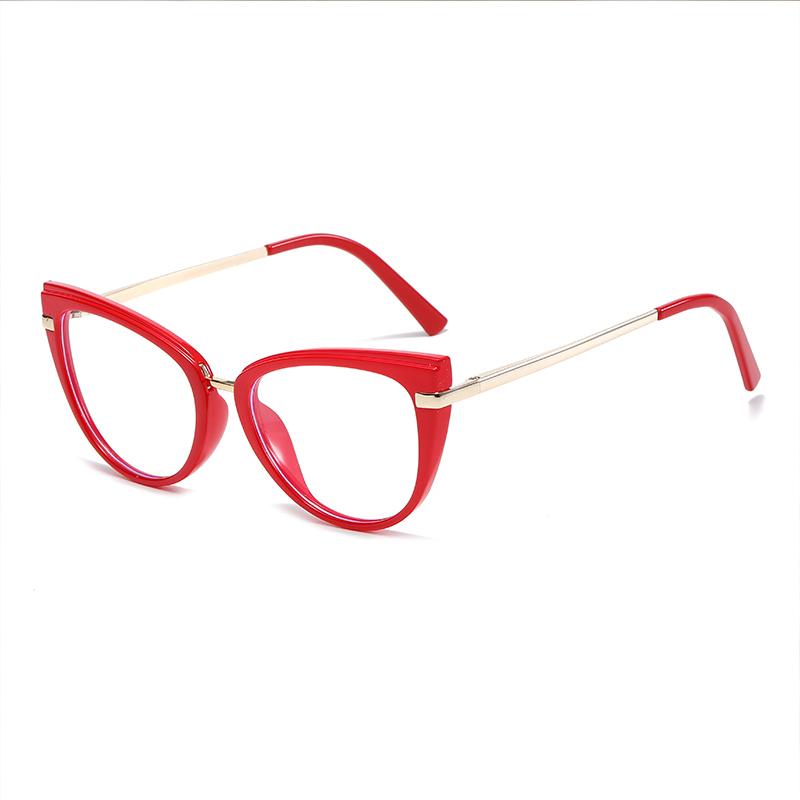 

Blue Light Blocking Cat Eye Nearsighted Glasses For Women Spring Leg Optical Glasses With Prescription 0 -0.5 -0.75 To -6 Myopia -5.0